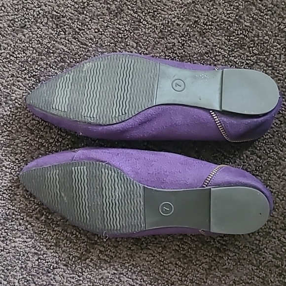 Purple Pointy Flats - Picture 2 of 5